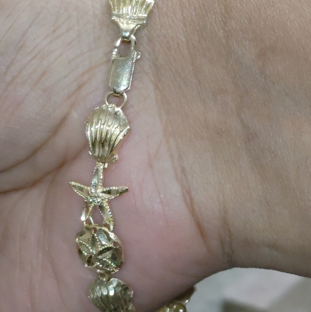 14k yellow gold bracelet